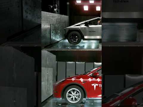 TESLA CYBERTRUCK VS MODEL Y CRASH TEST