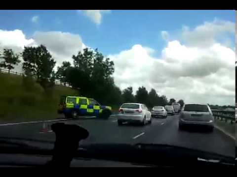 Accident on the M11 from Cambridge to London